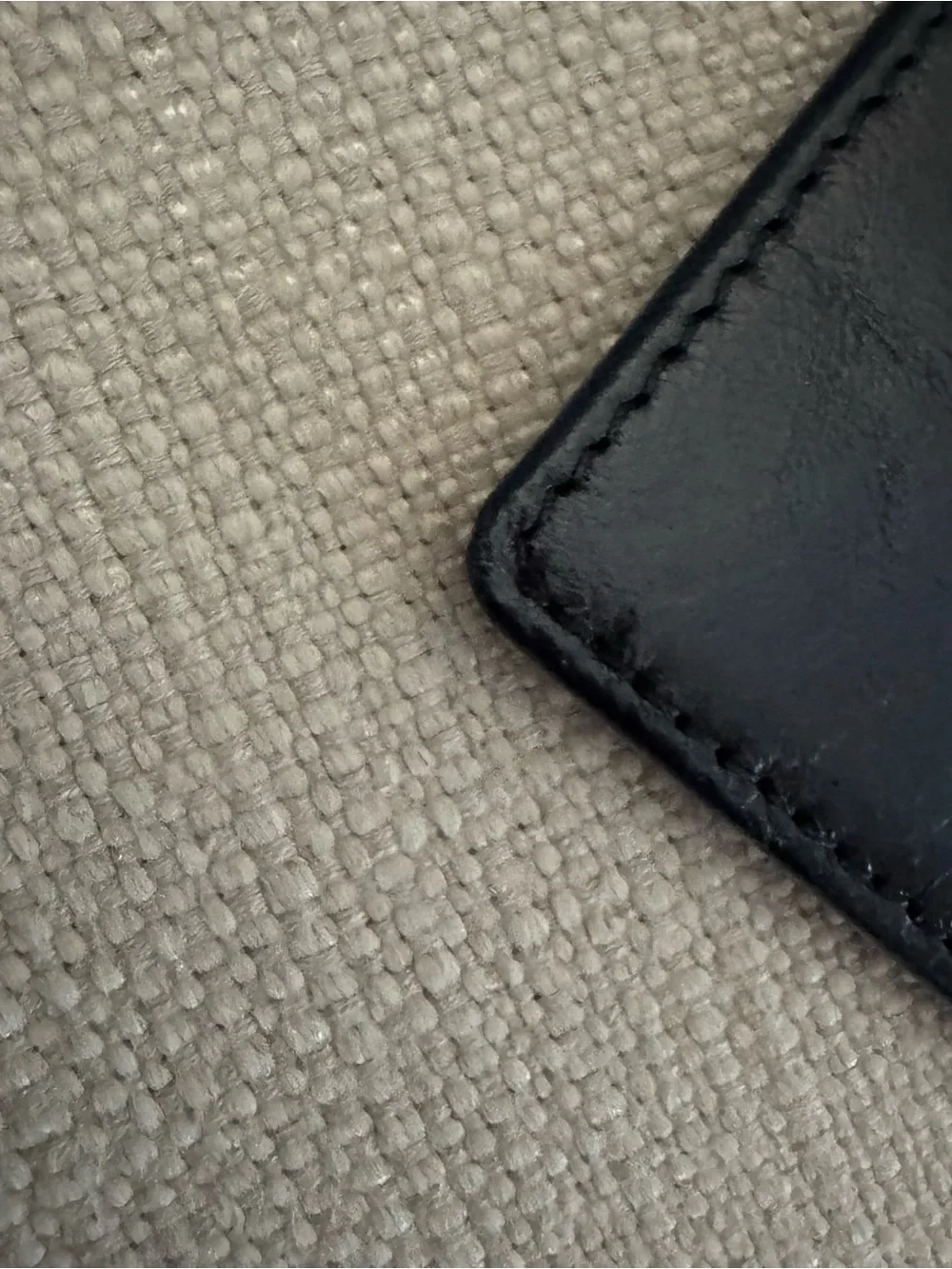 Hobo Black Leather Card Case with Change Pocket